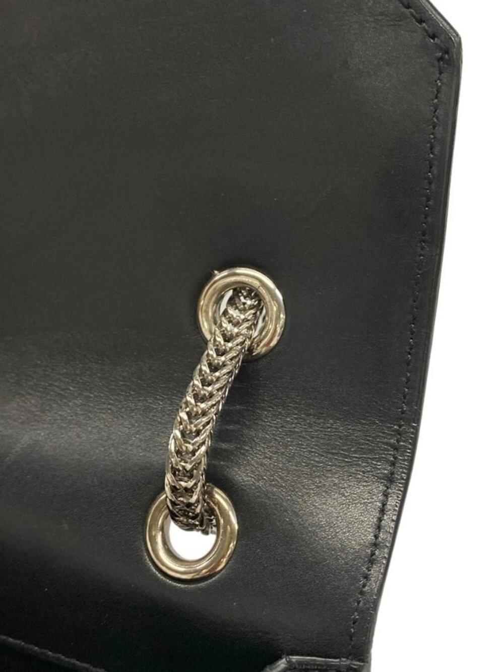 SAINT LAURENT PARIS Betty 315680 Black Leather Shoulder Bag - Picture 12 of 15